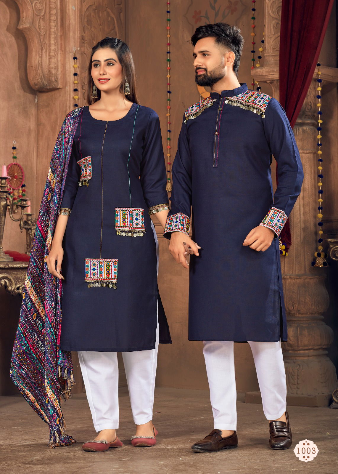 Banwery Navratri 2023 Couple Wear Readymade Suits Catalog